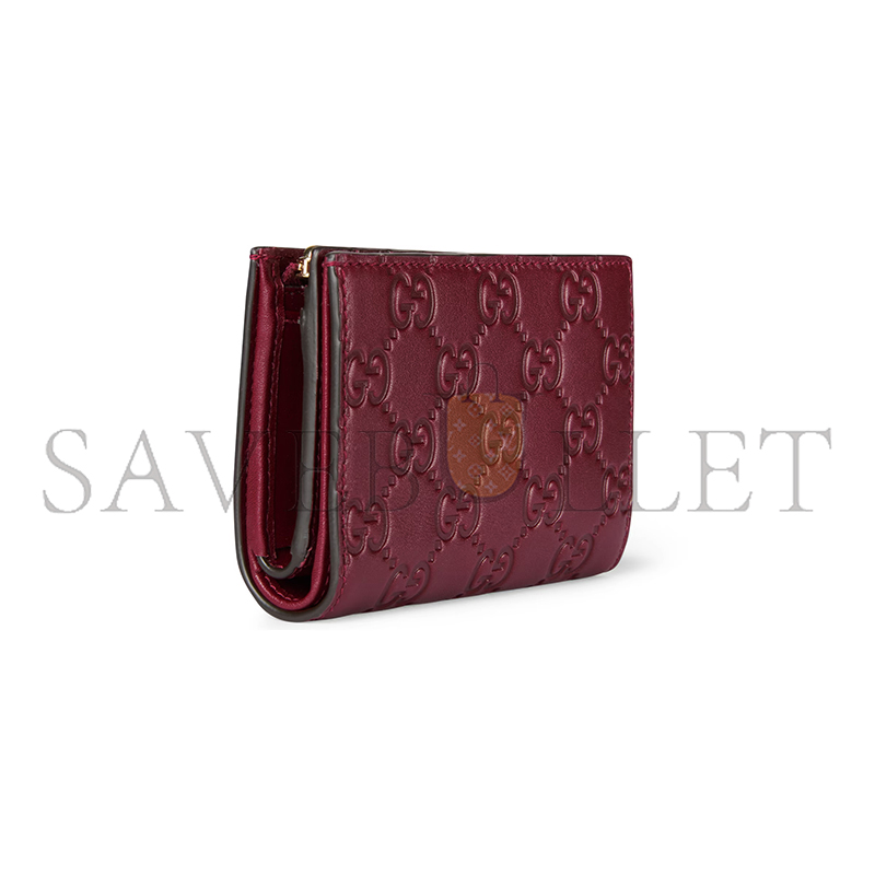GUCCI GG EMBLEM SMALL WALLET 847208 (11*8.5*3cm) GUCCI GG EMBLEM SMALL WALLET 847208 (11*8.5*3cm)